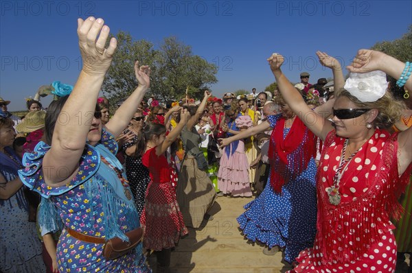 Pilgrims at El Rocio village, Spain, 2006