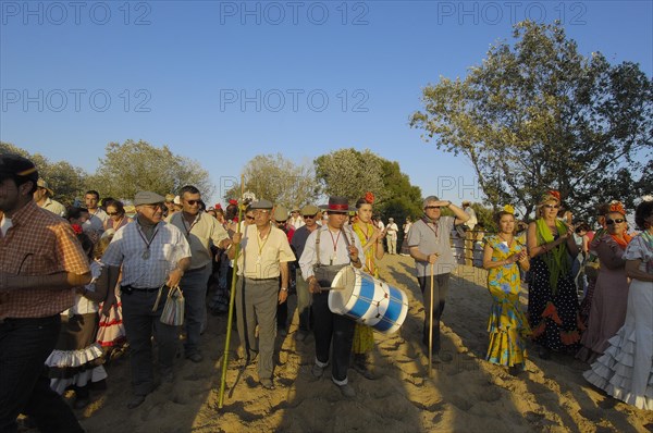 Pilgrims at El Rocio village, Spain, 2006