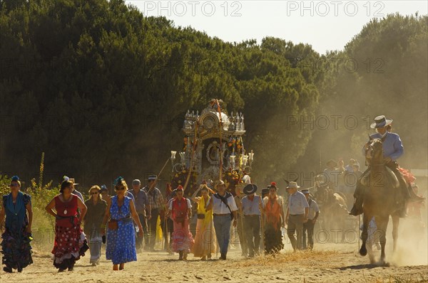 Pilgrims at El Rocio village, Spain, 2006