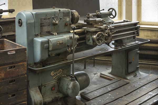 Lathe in a historic valve factory