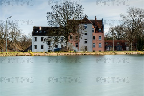 Long exposure at the canal in Hannover district Linden