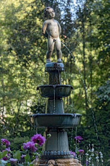 Fountain with fountain figure