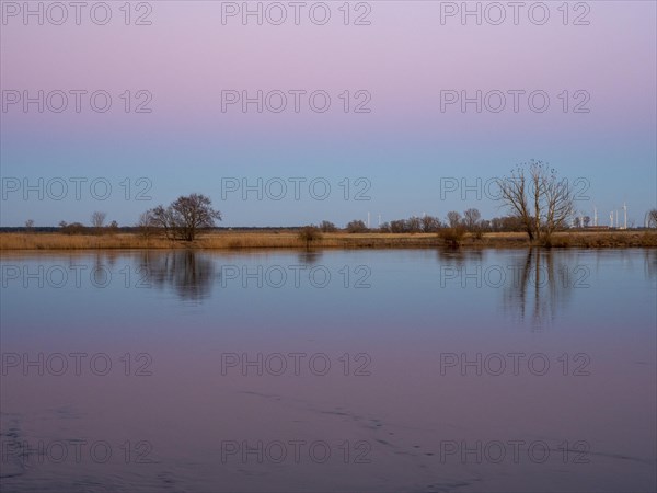 Elbe at sunset