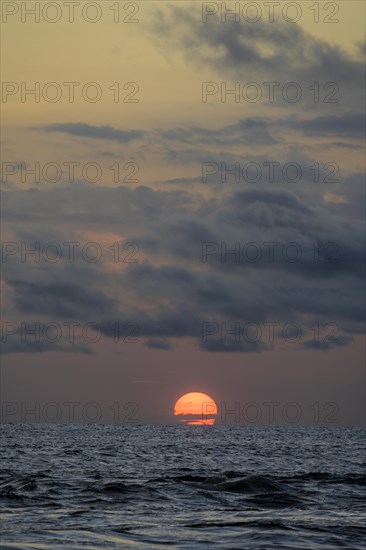 Sunset over the sea