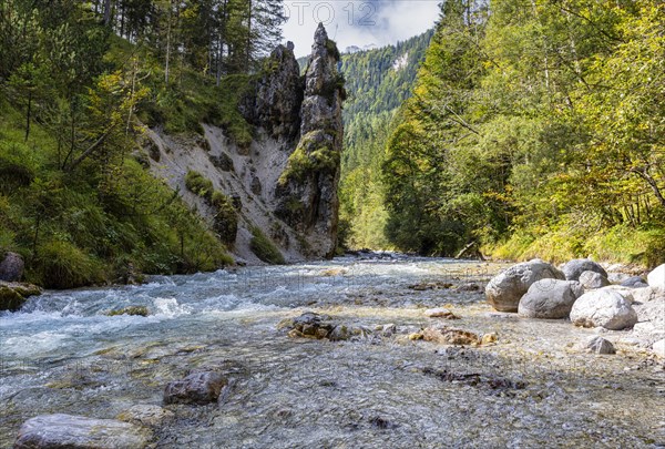 The Wimbachklamm in Berchtesgadener Land