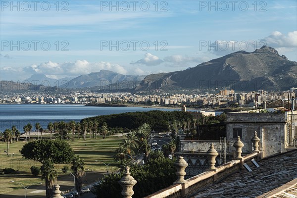 View from Palazzo Butera over the Bay of Palermo with Monte Pellegrino