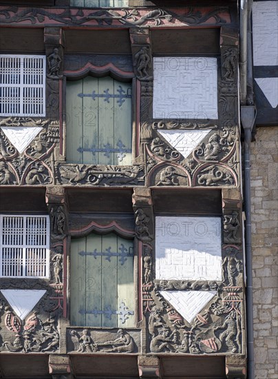 Woodcarvings at Huneborstel's House