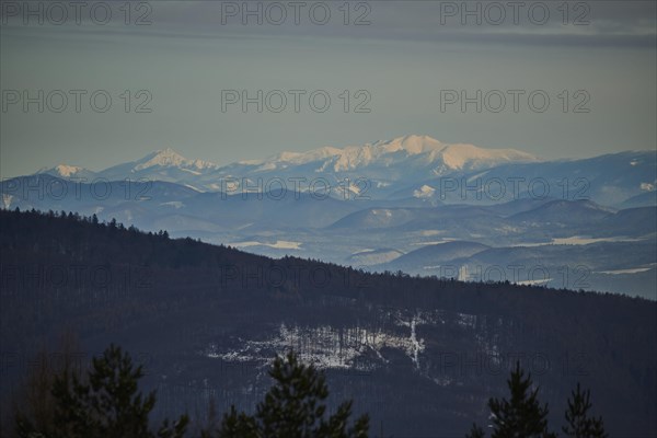 View over to the mountains of greater Fatra