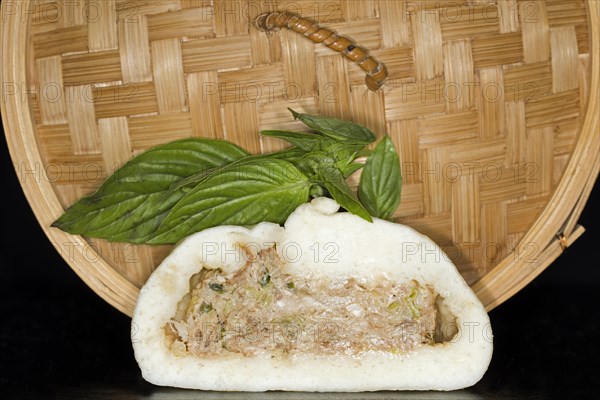 A halved bhan bao