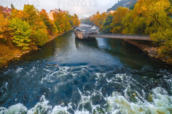 Mur river in autumn