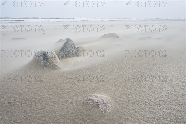 Sandstorm on the beach