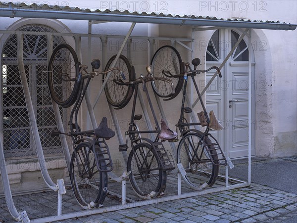 Historic bicycle stand from the 1930s