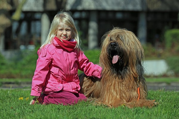 Girl with dog