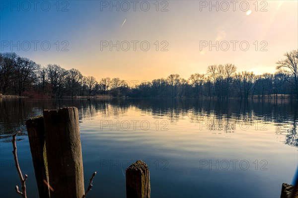 Annateich in Hanover Kleefeld at sunrise