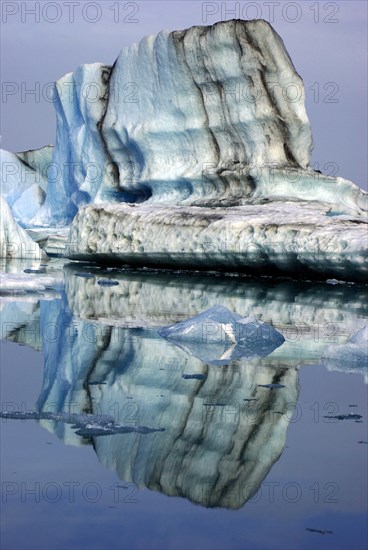 Iceberg reflected in the water