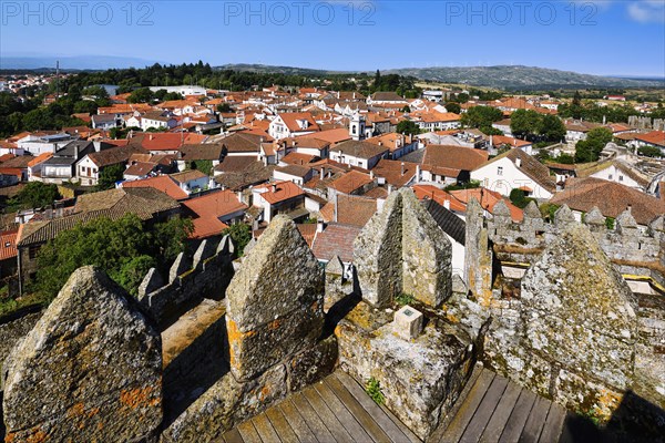 Trancoso old town viewed from the castle ramparts