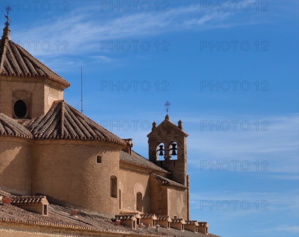 Dome roof with bell tower of the Virgin de Saliente monastery