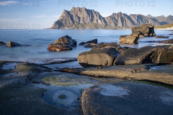 Beach with large stones