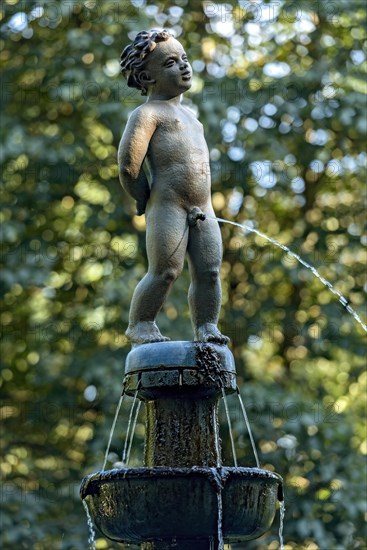 Fountain with fountain figure
