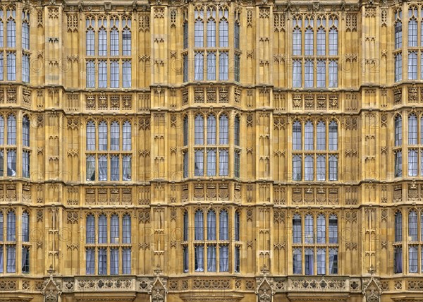 Houses of Parliament exterior facade close up