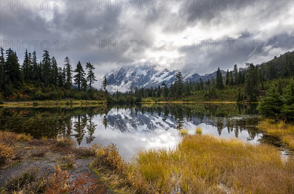 Mt. Shuksan in clouds