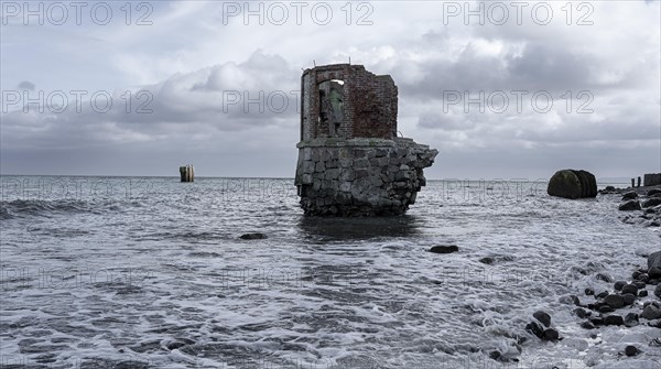 The former tide gauge house at Cape Arkona on the island of Ruegen