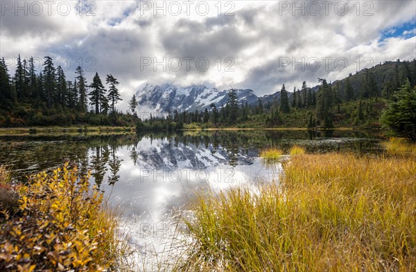 Mt. Shuksan in clouds