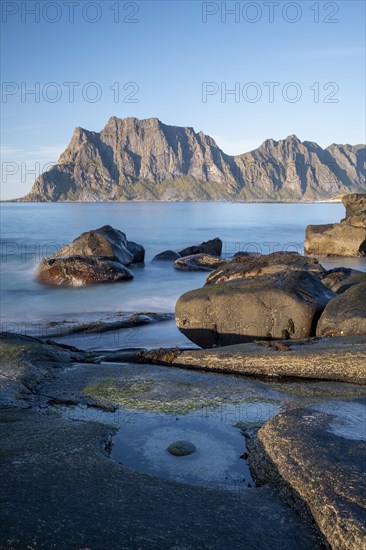 Beach with large stones