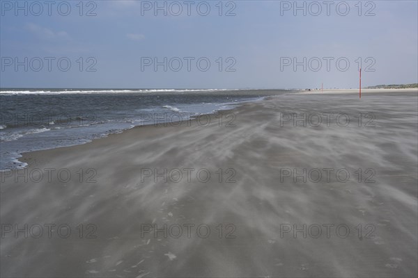 Long empty sandy beach