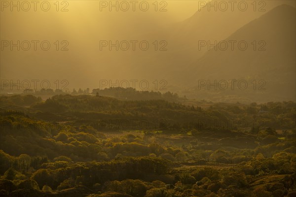 Light mood with autumn landscape