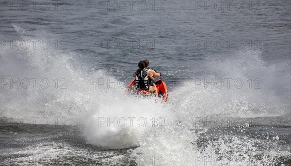 Jet ski on a lake in Brandenburg