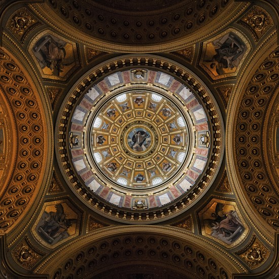 Artfully decorated vault