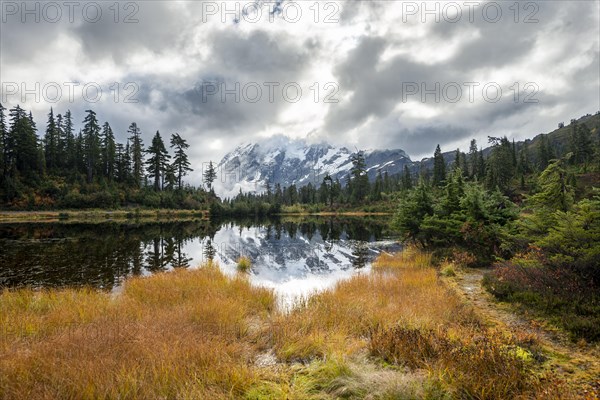 Mt. Shuksan in clouds