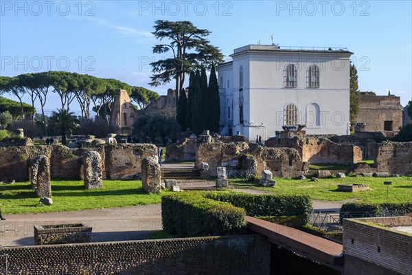 View of Palatine Museum on Palatine Hill