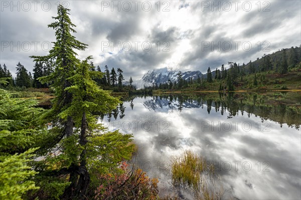 Mt. Shuksan in clouds