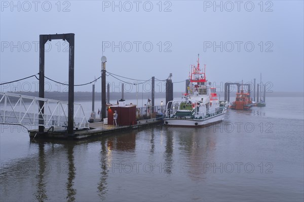 Lifeboat at the ferry port
