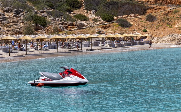 Jet ski on the beach