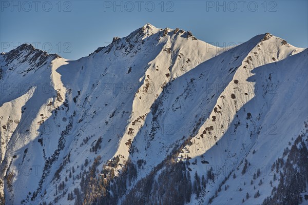 View from Mount Kitzsteinhorn on snow covered mountains