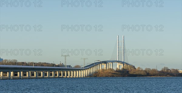 The Ruegen Bridge on the Ruegen Dam between the island and Stralsund