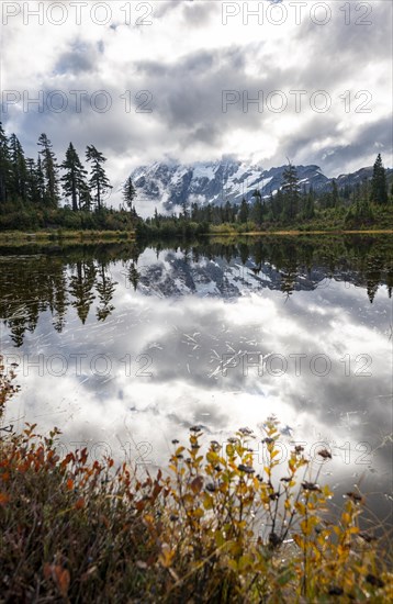 Mt. Shuksan in clouds