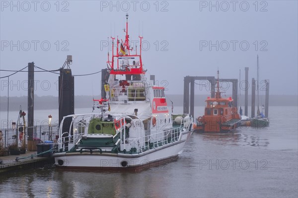 Lifeboat at the ferry port