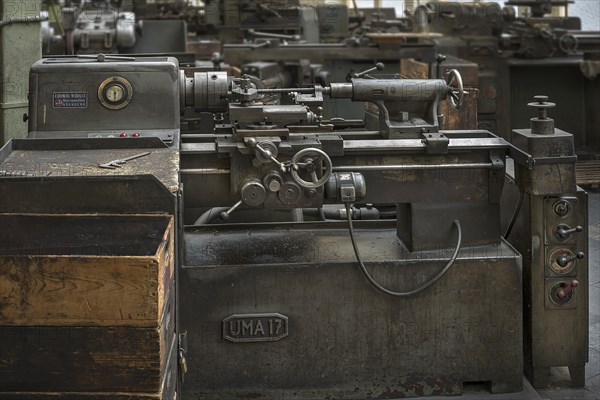 Lathe in a historic valve factory