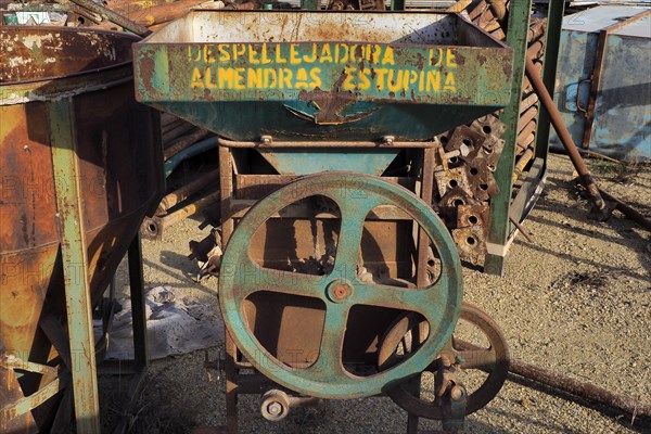 Iron almond mill on scrap yard