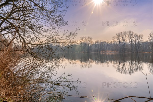 Annateich in Hanover Kleefeld at sunrise