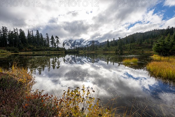 Mt. Shuksan in clouds