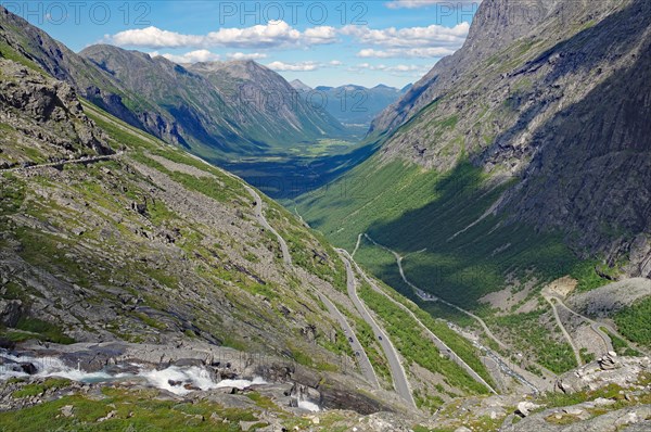 Mountain pass in Zig-Zag serpentines