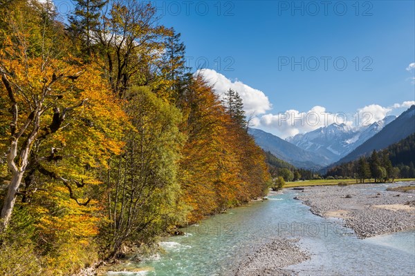 Karwendel Mountains with autumn colours