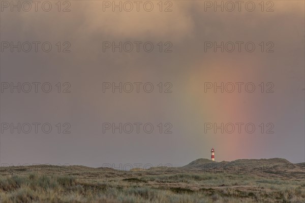 Rainbow over the lighthouse List East