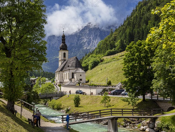 The Parish Church of Saint Sebastian in Ramsau near Berchtesgaden