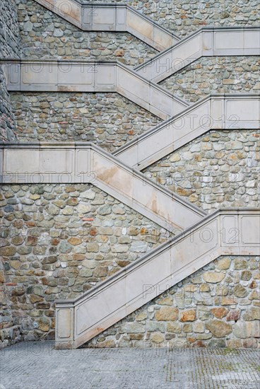 Beautiful stairs to Bratislava castle